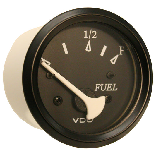 VDO Cockpit Marine 52mm (2-1/16") Fuel Level Gauge - Black Dial/Bezel [301-11802]