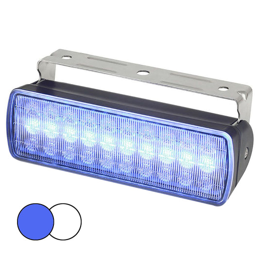 Hella Marine Sea Hawk XL Dual Color LED Floodlights - Blue/White LED - Black Housing [980950061]