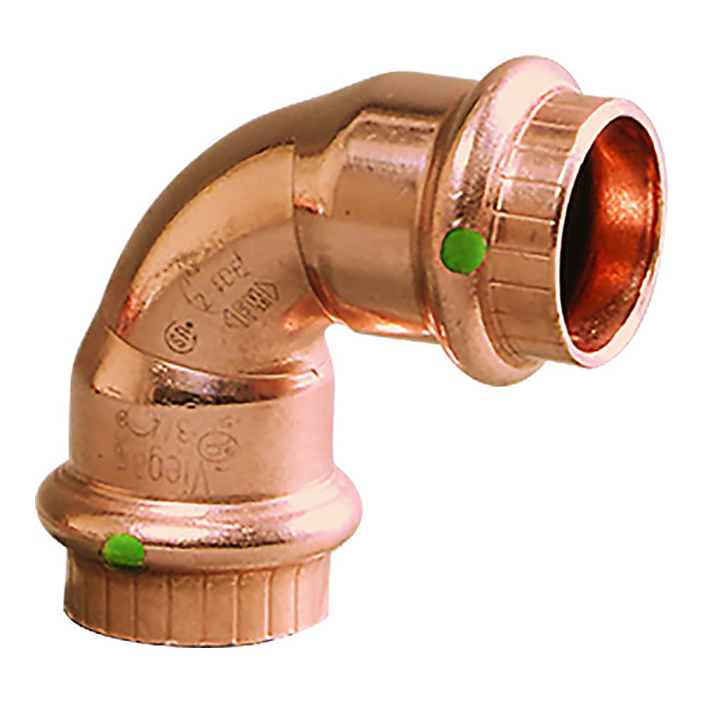 Viega ProPress 1/2" - 90 Copper Elbow - Double Press Connection - Smart Connect Technology [77317]